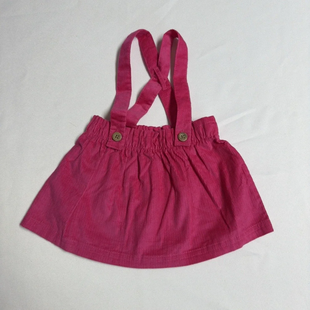 Carter's 2 piece Striped Tee & Corduroy Jumper Set Baby Girl Size 9 Months